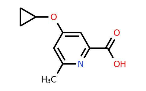 CAS 1243448-23-8 | 4-Cyclopropoxy-6-methylpicolinic acid