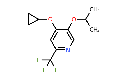 CAS 1243448-24-9 | 4-Cyclopropoxy-5-isopropoxy-2-(trifluoromethyl)pyridine