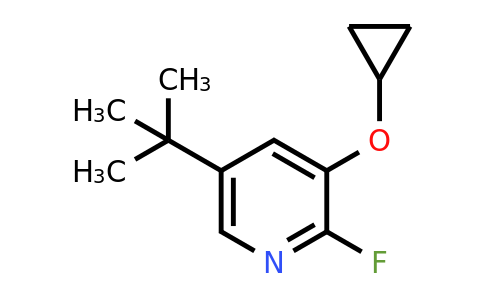 CAS 1243448-30-7 | 5-Tert-butyl-3-cyclopropoxy-2-fluoropyridine