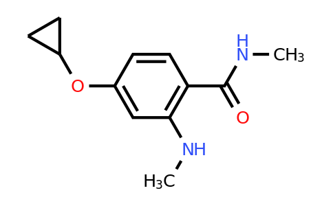 CAS 1243448-39-6 | 4-Cyclopropoxy-N-methyl-2-(methylamino)benzamide