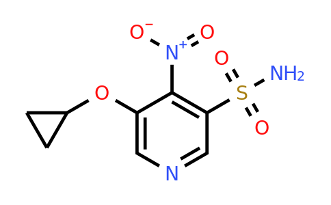 CAS 1243448-40-9 | 5-Cyclopropoxy-4-nitropyridine-3-sulfonamide