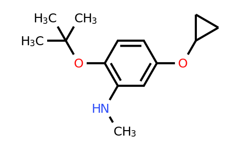 CAS 1243448-44-3 | 2-Tert-butoxy-5-cyclopropoxy-N-methylaniline