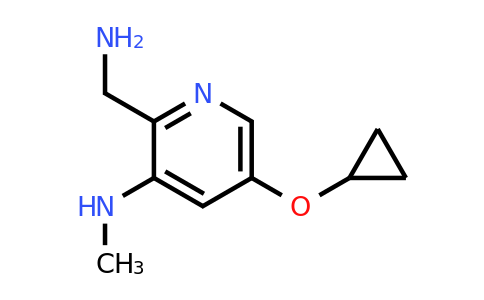 CAS 1243448-47-6 | 2-(Aminomethyl)-5-cyclopropoxy-N-methylpyridin-3-amine