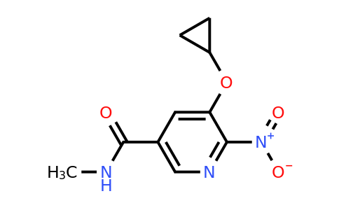 CAS 1243448-48-7 | 5-Cyclopropoxy-N-methyl-6-nitronicotinamide