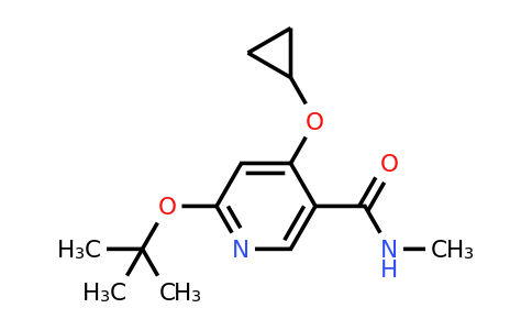 CAS 1243448-52-3 | 6-Tert-butoxy-4-cyclopropoxy-N-methylnicotinamide