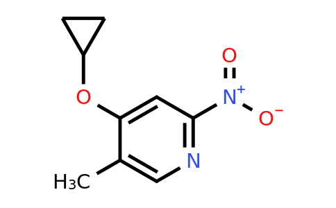 CAS 1243448-56-7 | 4-Cyclopropoxy-5-methyl-2-nitropyridine
