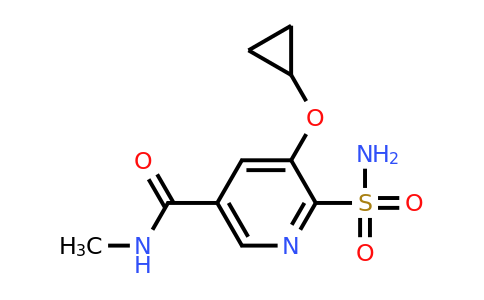 CAS 1243448-57-8 | 5-Cyclopropoxy-N-methyl-6-sulfamoylnicotinamide