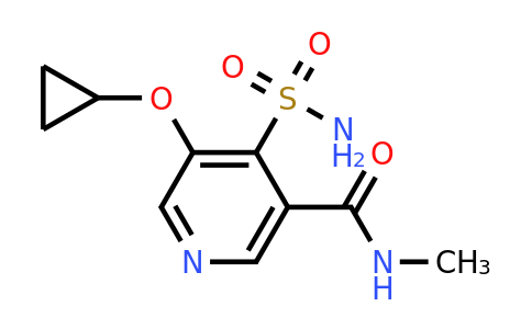 CAS 1243448-60-3 | 5-Cyclopropoxy-N-methyl-4-sulfamoylnicotinamide