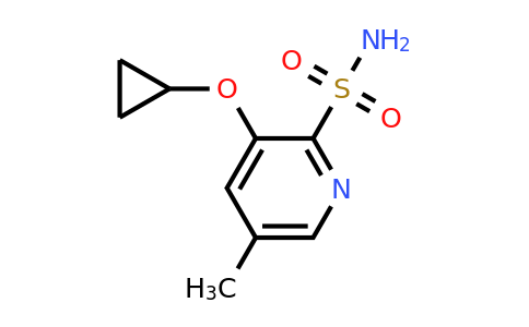 CAS 1243448-61-4 | 3-Cyclopropoxy-5-methylpyridine-2-sulfonamide
