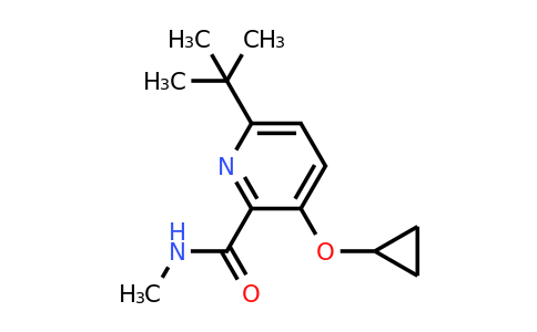 CAS 1243448-63-6 | 6-Tert-butyl-3-cyclopropoxy-N-methylpicolinamide