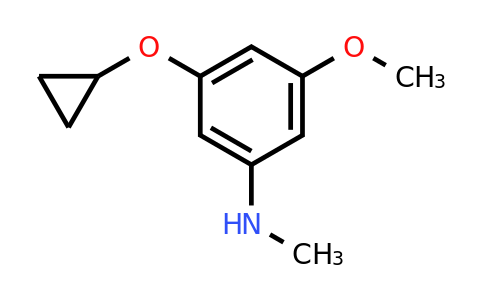 CAS 1243448-67-0 | 3-Cyclopropoxy-5-methoxy-N-methylaniline
