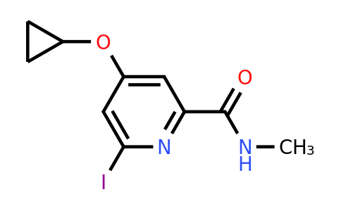 CAS 1243448-68-1 | 4-Cyclopropoxy-6-iodo-N-methylpicolinamide