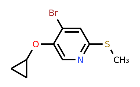 CAS 1243448-72-7 | 4-Bromo-5-cyclopropoxy-2-(methylsulfanyl)pyridine