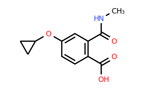CAS 1243448-74-9 | 4-Cyclopropoxy-2-(methylcarbamoyl)benzoic acid