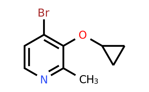 CAS 1243448-75-0 | 4-Bromo-3-cyclopropoxy-2-methylpyridine