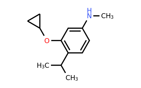 CAS 1243448-76-1 | 3-Cyclopropoxy-4-isopropyl-N-methylaniline