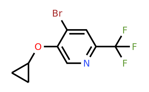 CAS 1243448-78-3 | 4-Bromo-5-cyclopropoxy-2-(trifluoromethyl)pyridine