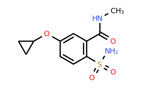 CAS 1243448-80-7 | 5-Cyclopropoxy-N-methyl-2-sulfamoylbenzamide