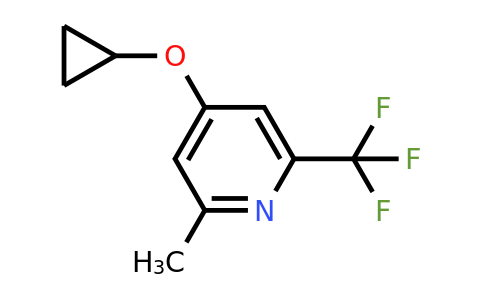 CAS 1243448-84-1 | 4-Cyclopropoxy-2-methyl-6-(trifluoromethyl)pyridine