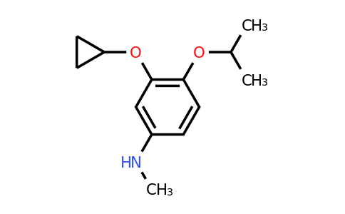 CAS 1243448-85-2 | 3-Cyclopropoxy-4-isopropoxy-N-methylaniline