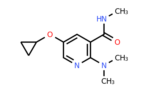 CAS 1243448-87-4 | 5-Cyclopropoxy-2-(dimethylamino)-N-methylnicotinamide