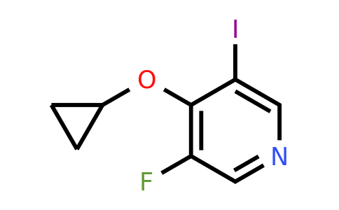 CAS 1243448-90-9 | 4-Cyclopropoxy-3-fluoro-5-iodopyridine
