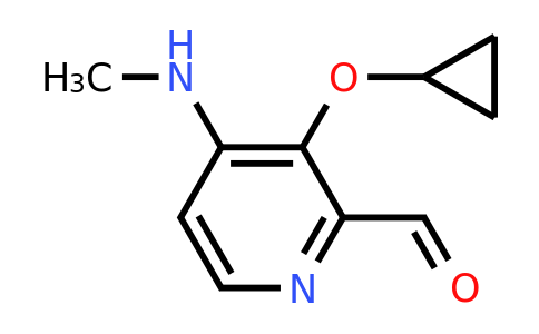 CAS 1243448-91-0 | 3-Cyclopropoxy-4-(methylamino)picolinaldehyde
