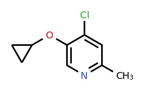 CAS 1243448-99-8 | 4-Chloro-5-cyclopropoxy-2-methylpyridine