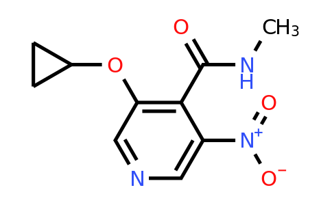 CAS 1243449-00-4 | 3-Cyclopropoxy-N-methyl-5-nitroisonicotinamide