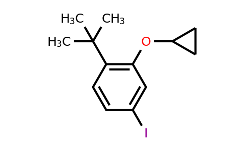 CAS 1243449-05-9 | 1-Tert-butyl-2-cyclopropoxy-4-iodobenzene