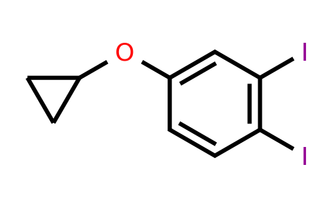 CAS 1243449-07-1 | 4-Cyclopropoxy-1,2-diiodobenzene