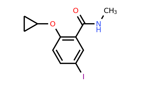 CAS 1243449-08-2 | 2-Cyclopropoxy-5-iodo-N-methylbenzamide