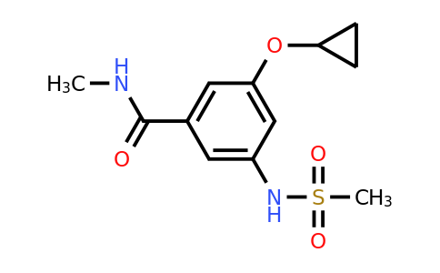 CAS 1243449-13-9 | 3-Cyclopropoxy-N-methyl-5-(methylsulfonamido)benzamide