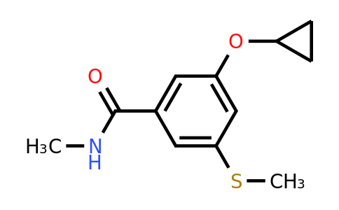 CAS 1243449-14-0 | 3-Cyclopropoxy-N-methyl-5-(methylthio)benzamide