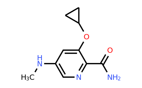 CAS 1243449-15-1 | 3-Cyclopropoxy-5-(methylamino)picolinamide