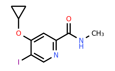 CAS 1243449-16-2 | 4-Cyclopropoxy-5-iodo-N-methylpicolinamide