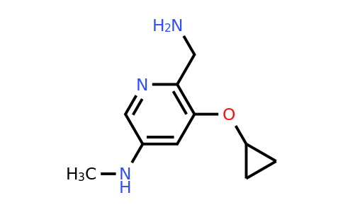 CAS 1243449-17-3 | 6-(Aminomethyl)-5-cyclopropoxy-N-methylpyridin-3-amine