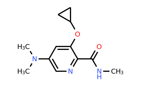 CAS 1243449-18-4 | 3-Cyclopropoxy-5-(dimethylamino)-N-methylpicolinamide
