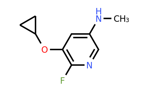 CAS 1243449-19-5 | 5-Cyclopropoxy-6-fluoro-N-methylpyridin-3-amine