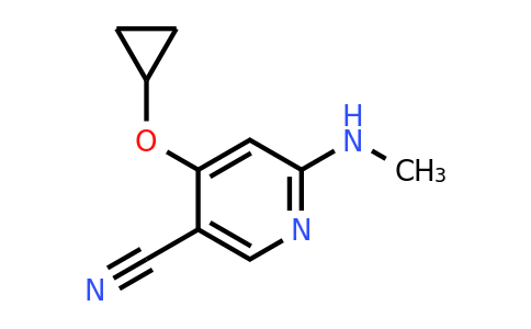 CAS 1243449-21-9 | 4-Cyclopropoxy-6-(methylamino)nicotinonitrile