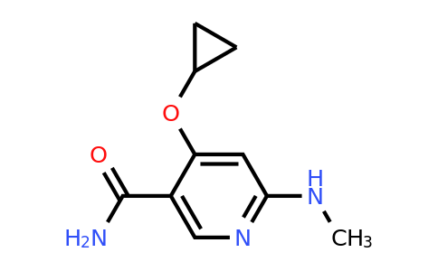 CAS 1243449-23-1 | 4-Cyclopropoxy-6-(methylamino)nicotinamide