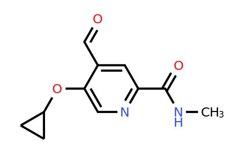 CAS 1243449-26-4 | 5-Cyclopropoxy-4-formyl-N-methylpicolinamide