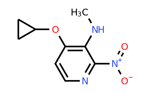 CAS 1243449-28-6 | 4-Cyclopropoxy-N-methyl-2-nitropyridin-3-amine
