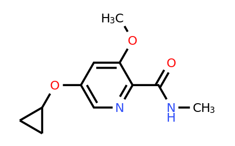 CAS 1243449-29-7 | 5-Cyclopropoxy-3-methoxy-N-methylpicolinamide