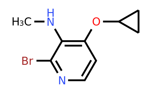 CAS 1243449-31-1 | 2-Bromo-4-cyclopropoxy-N-methylpyridin-3-amine