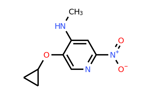 CAS 1243449-35-5 | 5-Cyclopropoxy-N-methyl-2-nitropyridin-4-amine