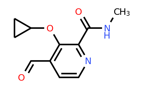 CAS 1243449-36-6 | 3-Cyclopropoxy-4-formyl-N-methylpicolinamide