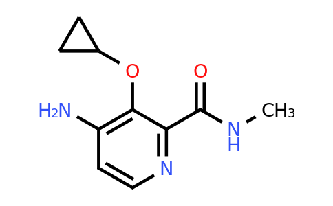 CAS 1243449-38-8 | 4-Amino-3-cyclopropoxy-N-methylpicolinamide