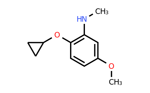 CAS 1243449-40-2 | 2-Cyclopropoxy-5-methoxy-N-methylaniline