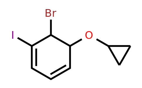 CAS 1243449-45-7 | 6-Bromo-5-cyclopropoxy-1-iodocyclohexa-1,3-diene